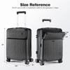 SUGIFT 20” Hardside Carry On Luggage with Spinner Wheels, Lightweight Suitcase with TSA Lock, Front Laptop Compartment - 3 of 4