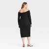 Women's Long Sleeve Midi Bodycon Dress - Ava & Viv™ - 2 of 3