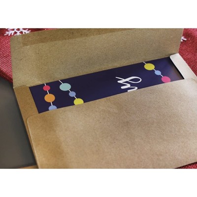 Natural Brown Recycled Kraft A7 Invitation Envelopes, 5 ¼ x 7 ¼, 100-Pack