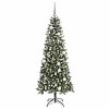 vidaXL Artificial Christmas Tree with 300 LEDs Green 76 x 76 x 150 cm - 3 of 4