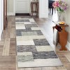 Indoor Modern Geometric Patchworked Area Rugs for Bedroom Living Room, Washable Non Slip Contemporary Carpet for Home Office - 3 of 4