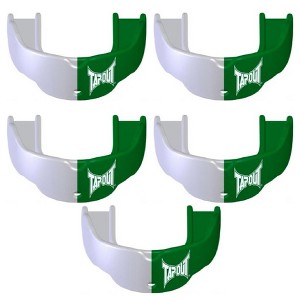 Tapout Youth Protective Sports Mouthguard with Strap 5-Pack - Green/White - 1 of 1
