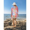 HAPPY BAY Women's Summer Tropical Beach Loose Casual Vacation Tops Beachwear Duster Cardigan Cover Up for Women L-XL Multi, Stripes - 3 of 4