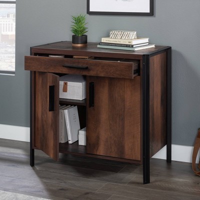 Barrel Oak 2-Door Office Credenza with Adjustable Shelving