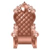 Beistle 3-D Prom Throne Prop, 7' 1.75" x 3' 9.25", (1/Box) Pink - 4 of 4