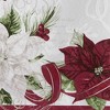 Elrene Clarette Poinsettia Holiday Fabric Tablecloth - Elrene Home Fashions - 3 of 3
