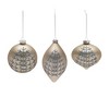 Champagne Glittered Ball Ornament (Set of 6) - 2 of 4