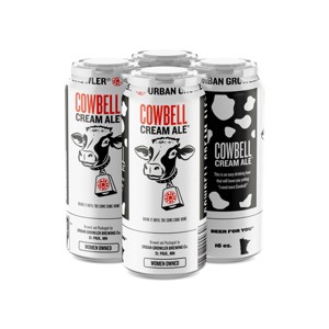 Urban Growler Cowbell Cream Ale Beer - 4pk/16 fl oz Cans - 1 of 3