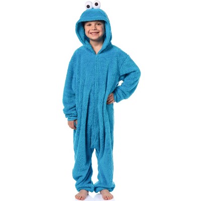 Sesame Street Union Suit Kigurumi Hooded One Piece Footless Pajama