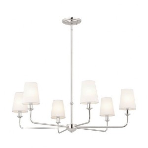 Kichler Lighting Pallas 6 - Light Chandelier in  Polished Nickel - 1 of 4