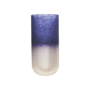 Beachcombers Tall Narrow Navy Glass Vase - 1 of 1