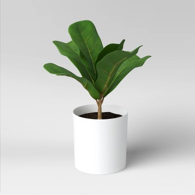 9.5" x 8" Artificial Fiddle Leaf Plant - Threshold™