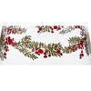 tag 18 oz. Farmhouse Christmas Holly Berries Leaves Glass Stemless Wine Drinkware Dishwasher Safe Beverage Glassware Dinner Party Wedding - 2 of 3