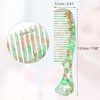 Unique Bargains Women's Heart Style Handheld Wide Tooth Comb for Curly Thick Straight Hair 1 Pc - 2 of 4