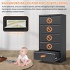 YONWAY 4 Drawer Lateral File Cabinet with Lock, Steel File Storage Cabinet, for Legal/Letter/A4/F4 Size, for Home Office and School - 4 of 4