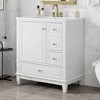 Christopher Knight Home Thomas 30" Bathroom Vanity with Sink, One Door with Shelf and Three Drawers - 2 of 4