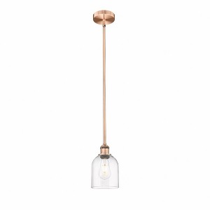 Bella - 1 Light Stem Hung Mini Pendant In Industrial Style-9 Inches Tall and 5.5 Inches Wide - 1 of 1