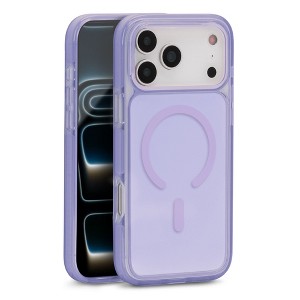 iHome Magsafe Velo Case for iPhone 17 Pro, Shockproof, MagSafe Compatible, Camera Guard, Purple - 1 of 4