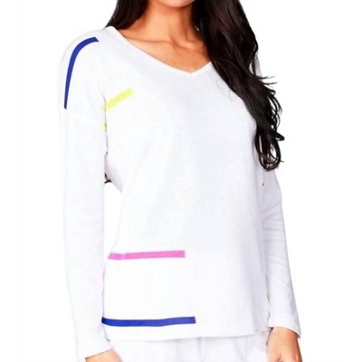 Women's Long Sleeve V-Neck Top - ANGEL