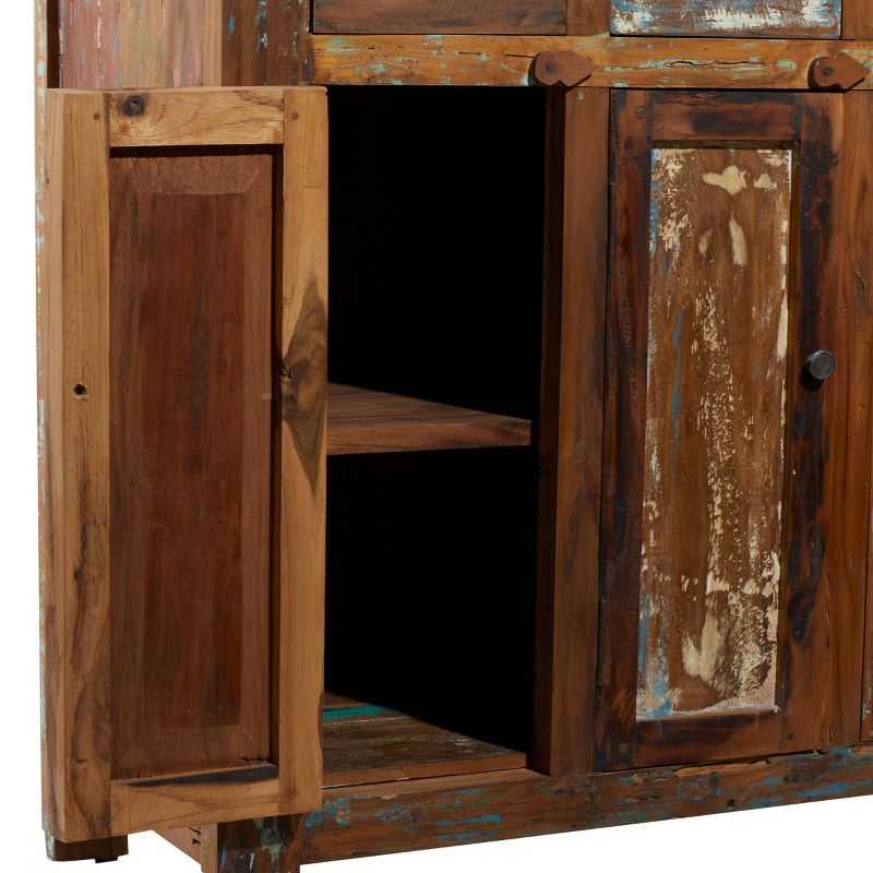 Rustic Wood Cabinet Chestnut Brown - Olivia &#38; May, 5 of 16