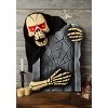 HalloweenCostumes.com  Animated 21 Inch Skeleton Tombstone Halloween Decoration | Graveyard Prop with Sound and Motion, Black/Gray/Brown - 2 of 4
