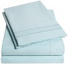 4 Piece Sheet Set, Ultra Soft 1800 Series, Double Brushed Microfiber by Sweet Home Collection® - 2 of 4