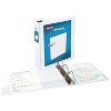 Avery Showcase 3" 3-Ring View Binders Slant Ring White (19751) - 2 of 4