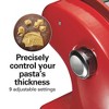 Hamilton Beach Pasta Maker 86651: Electric Stainless Steel Machine for Spaghetti & Fettuccine, Red, Hand Wash - 4 of 4