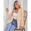 Clearlove Womens One Button Blazer Casual Open Front Long Sleeve Suit Jackets Business Work Office Blazers - 3 of 4