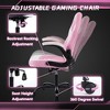 CAVINAS Ergonomic Gaming Chair, PU Computer Chair with Lumbar Support, Office Chair, Height Adjustable Rolling Desk Chairs with Flip-up Armrests - 3 of 4