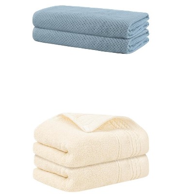 REGALWOVEN Bath Hands Towel Sets For Bathroom, Gym, SPA 2 Pack