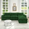 116.26" Modern Modular L-Shaped Beanbag Floor Sectional Sofa, No Assembly - 3 of 4
