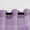 Home Mart Goods Lavender Sheer Window Grommet Curtain Set 84" Inches Long ( 2 Panels) - 4 of 4