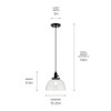 Kichler Lighting Avery 1 - Light Pendant in  Black - 2 of 4