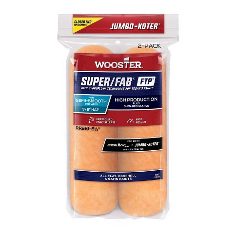 Wooster Super/Fab FTP Knit 6.5 in. W X 3/8 in. Jumbo Paint Roller Cover 2 pk - image 1 of 1