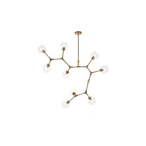 Elegant Lighting Cavoli 9 - Light Chandelier in  Brass - 1 of 4