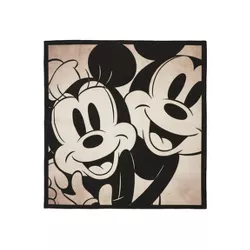 Disney Mickey Mouse Classic Black & White Rug (54"x54")