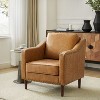 Bonita Transitional Vegan Leather Armchair with Removable Seat Cushion and  Nailhead Trims | ARTFUL LIVING DESIGN - 2 of 4