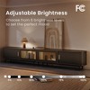 POVISON 118.11"Mid-Century Modern Tambour Door TV Stand,5 Cabinets,Black TV Console,Ash Rolling Door Media Console with legs - 4 of 4