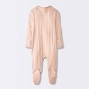 Baby Girls' 3pk Floral Sleep N' Play - Cloud Island™ Peach - 2 of 4
