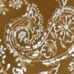 toffee paisley floral