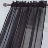 RT Designers Collection Astro Textured Rod Pocket Curtain Panel 54" x 90" Black - 3 of 4