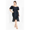 Women's Plus Size Lace Lily Dress - navy | CITY CHIC - 2 of 4