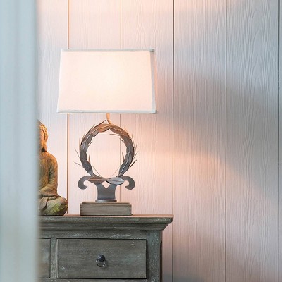 Percival Crowned Lamp Black/White - A&B Home