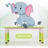 Children's desk and chair set, height-adjustable desk, 6 seats, suitable for children aged 2-10, with doodle tabletop and non-slip legs - 4 of 4