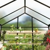8x12 Ft Aluminum Large Walk-in Greenhouse, Polycarbonate Greenhouse with Adjustable Roof Vent for Outdoors, Greenhouse for Patio, Lawn - 4 of 4