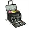 Picnic at Ascot Soft Sided Rolling Cooler with Four Person Picnic Set - 4 of 4