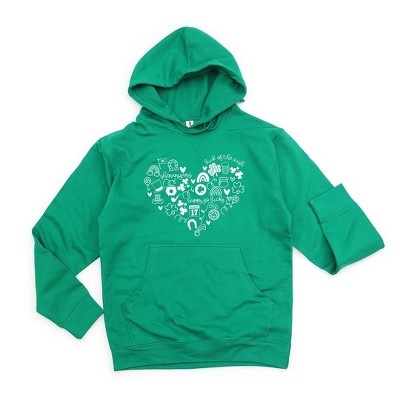 Simply Sage Market Women's Graphic Hoodie St. Patrick's Heart