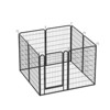 DSVIMOY 8 Panels Heavy Duty Metal Playpen with Door, 39.37"H Dog Fence Pet Exercise Pen for Outdoor, Black, 52.36"*52.36"*39.37" - 2 of 4