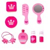 Toysters Adorable Pink Wooden Vanity Makeup Kit Station Beauty Salon Cosmetic Toy For Toddler Girls With Mirror - 3 of 3